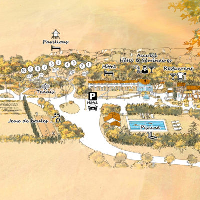 location de salle provence, plan domaine